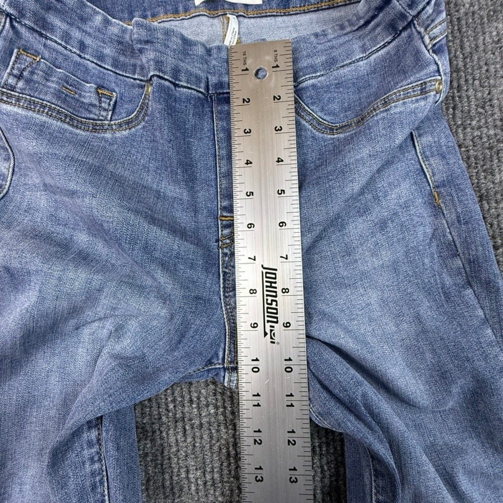 Tribal Jeans Womens Size 4 Medium Wash Beaded Embroidered Pull On Denim 5462A - Picture 9 of 14